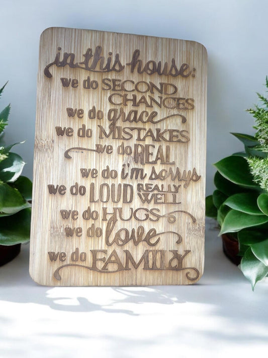 Home Decor Engraved Wood Wall Hanging 9 x 6 - JoyfulBliss Co.