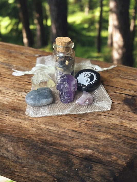 Protection & Deflection Mojo Bag Crystal Set - JoyfulBliss Co.