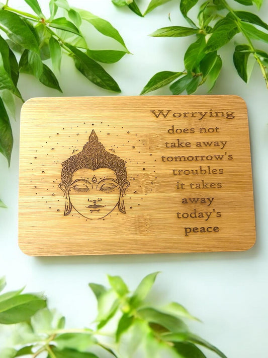 Buddha Engraved Wall Home Decor 9 x 6 - JoyfulBliss Co.