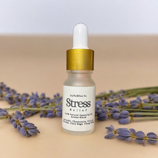 Stress- Relief Aromatherapy Essential Oil Blend 10ml - JoyfulBliss Co.