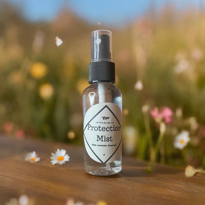 Protection Mist Aromatherapy 2oz Spray Sage, Lavender, Rosemary Natural Essential Oils - JoyfulBliss Co.